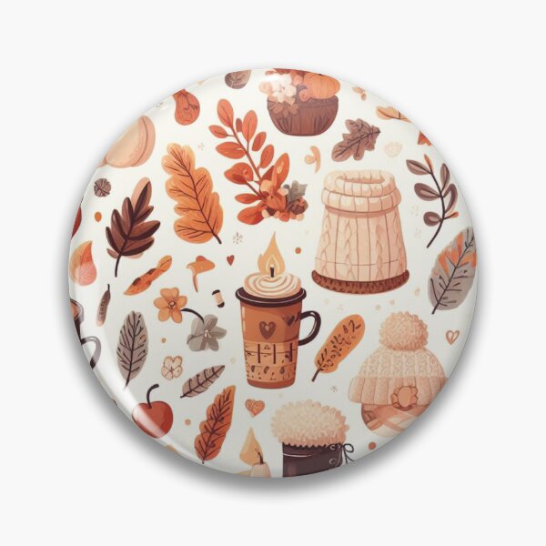Item preview, Autumn fall cosy aesthetic pattern designed and sold by Booksshack.
