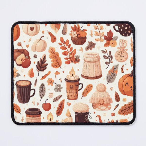 Item preview, Autumn fall cosy aesthetic pattern designed and sold by Booksshack.