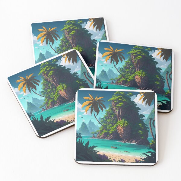 Item preview, Fantasy Landscape Anime Style designed and sold by DemureArtsy.