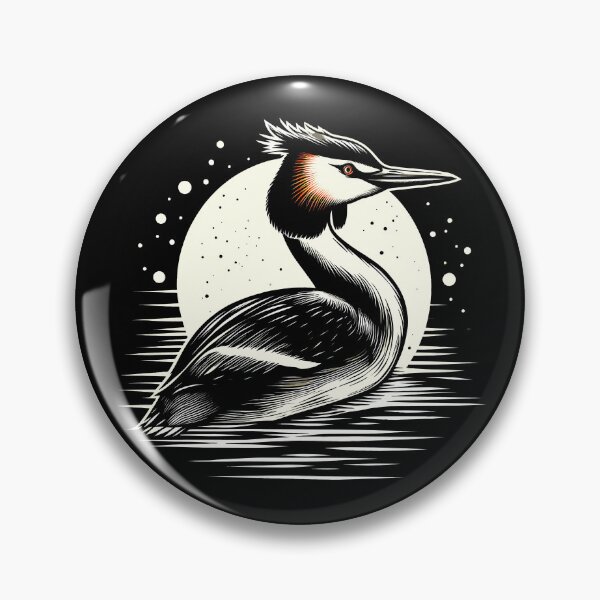 Item preview, Australasian crested grebe designed and sold by Dolphin Graphic.