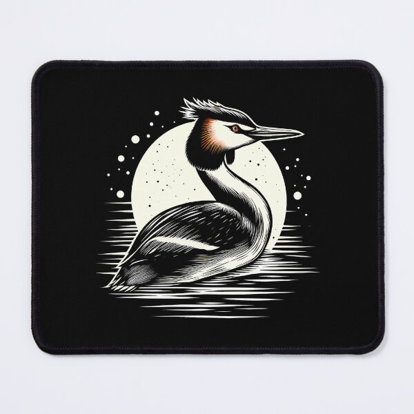 Item preview, Australasian crested grebe designed and sold by Dolphin Graphic.