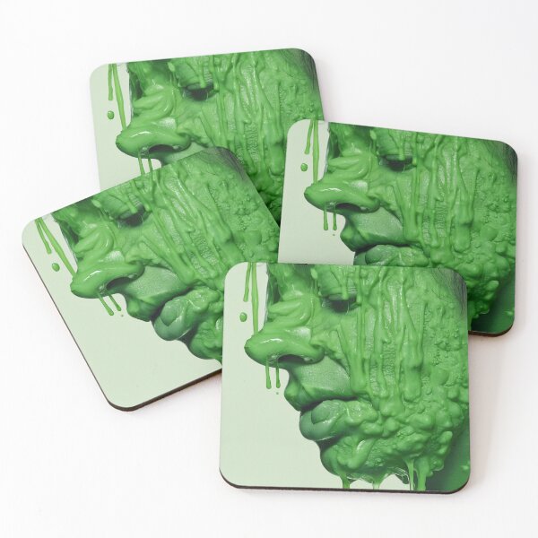 Item preview, Face with green sludge on it designed and sold by Barbara Burgess.