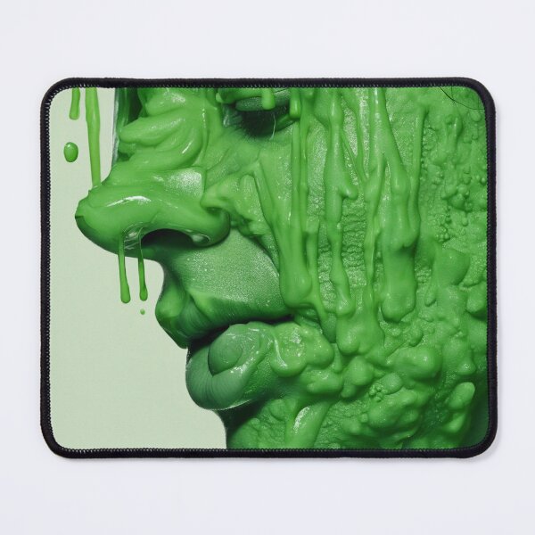 Item preview, Face with green sludge on it designed and sold by Barbara Burgess.