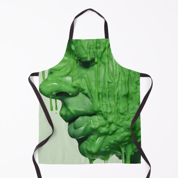 Item preview, Face with green sludge on it designed and sold by Barbara Burgess.
