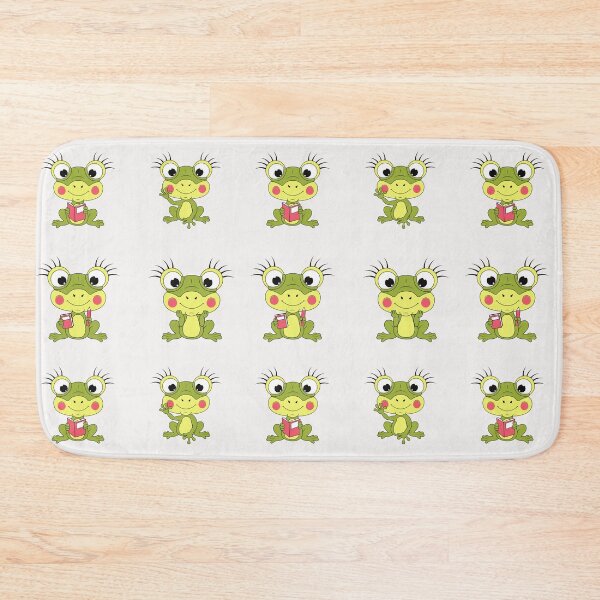 Item preview, studious little kawaii frogs designed and sold by huape.