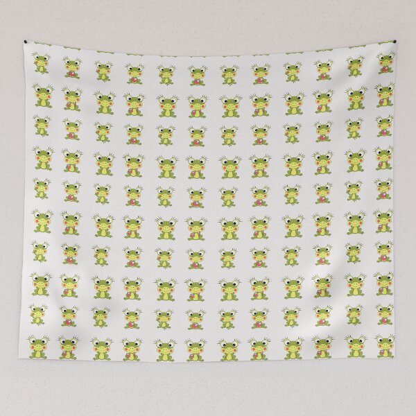 Item preview, studious little kawaii frogs designed and sold by huape.