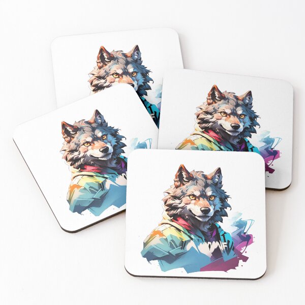 Item preview, High quality wolf painting designed and sold by RAILGUNWII.
