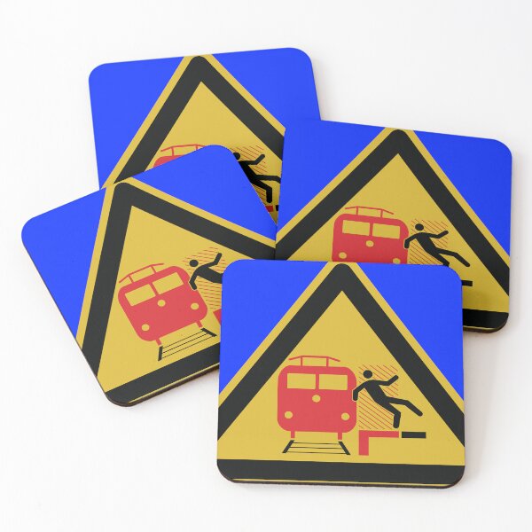 Item preview, Platform slip safety sign Deutsche Bahn designed and sold by Green-over-red.