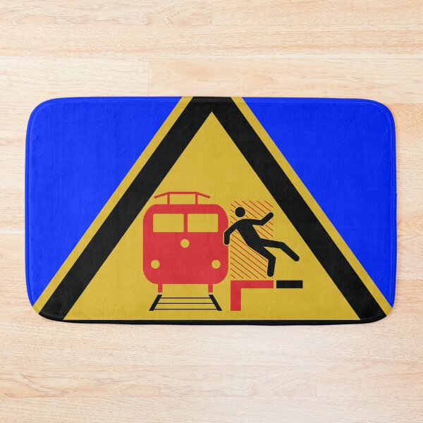 Item preview, Platform slip safety sign Deutsche Bahn designed and sold by Green-over-red.