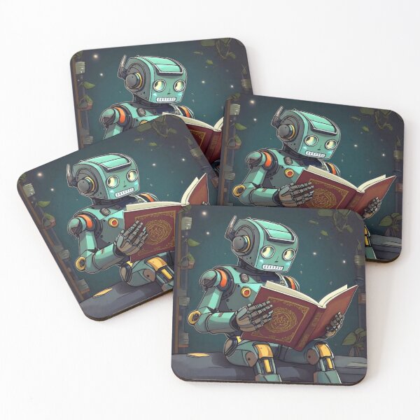 Item preview, Pages of Progress: The Robotic Reader's Journey into Literature designed and sold by FineFires.