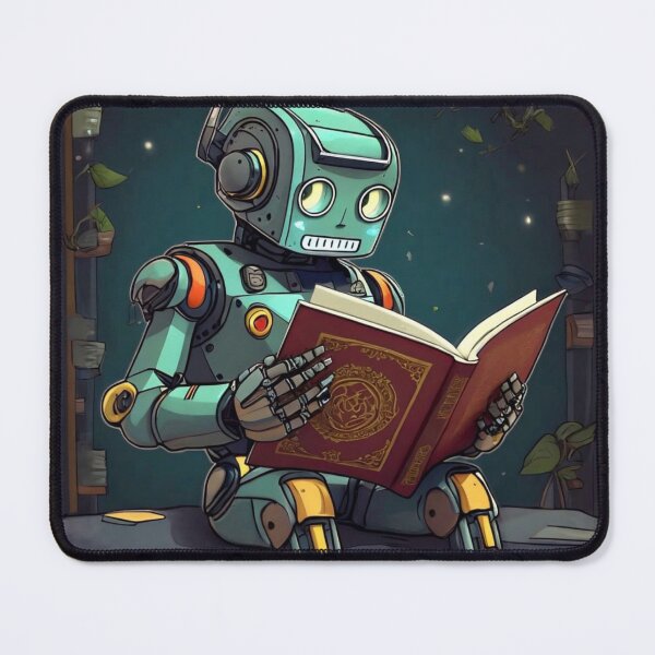 Item preview, Pages of Progress: The Robotic Reader's Journey into Literature designed and sold by FineFires.