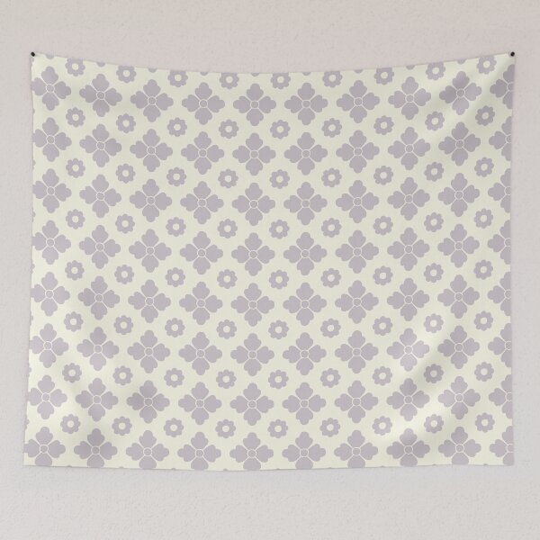Item preview, Boho Geometric Simple Cabin Core Pattern Pastel Purple Mauve Lilac on Cream designed and sold by blomastudios.