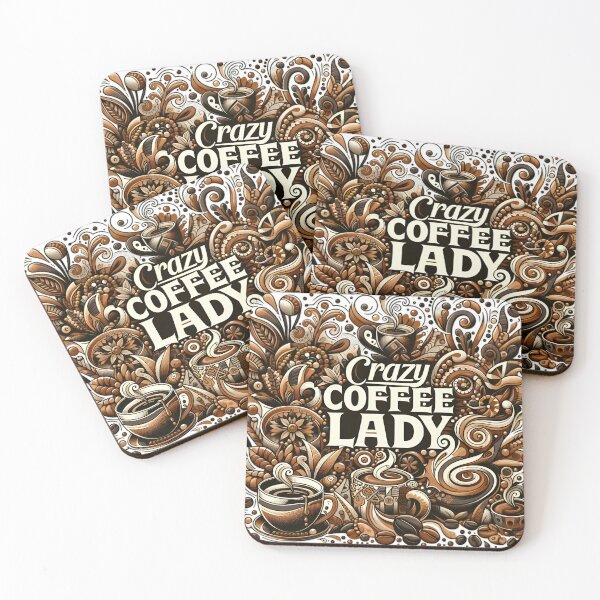 Item preview, Crazy Coffee Lady designed and sold by Jason Haap.