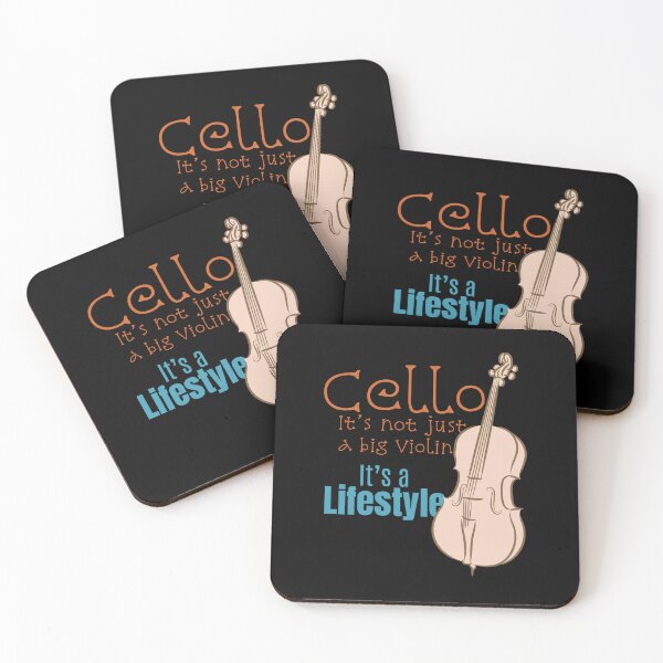 Item preview, Cello, it's not just a big violin, it’s a lifestyle, line art drawing designed and sold by CJansuebsri.