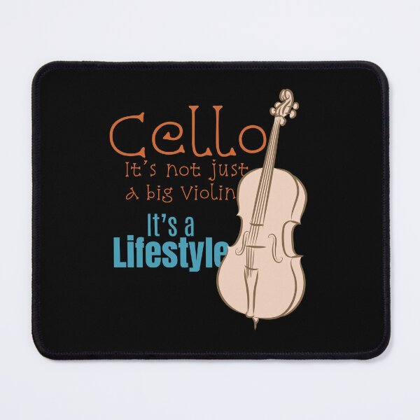 Item preview, Cello, it's not just a big violin, it’s a lifestyle, line art drawing designed and sold by CJansuebsri.
