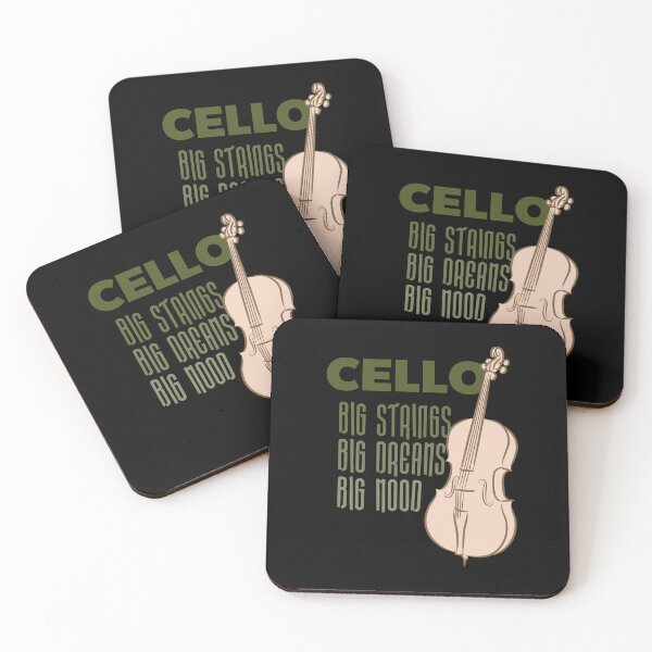 Item preview, Cello, Big strings, big dreams, big mood, line art drawing designed and sold by CJansuebsri.