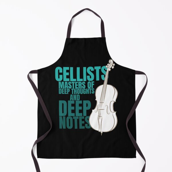 Item preview, Cellists masters of deep thoughts and deep notes, line art drawing designed and sold by CJansuebsri.