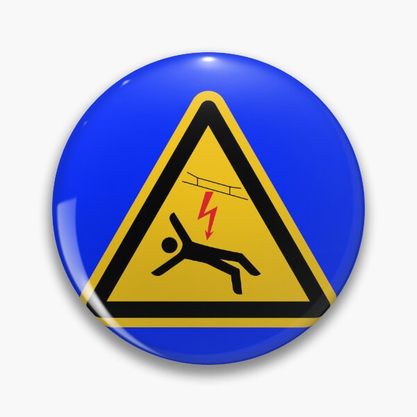 Item preview, Overhead catenary safety sign Deutsche Bahn designed and sold by Green-over-red.