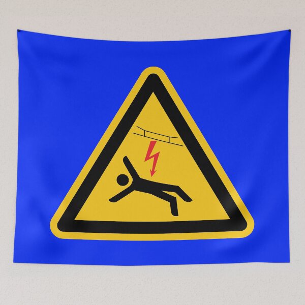 Item preview, Overhead catenary safety sign Deutsche Bahn designed and sold by Green-over-red.