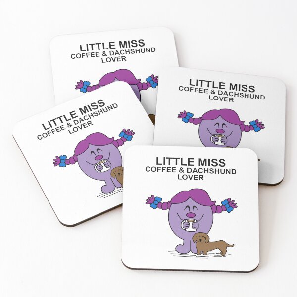 Item preview, Little Miss Coffee and Dachshund Lover designed and sold by Scat the cat.
