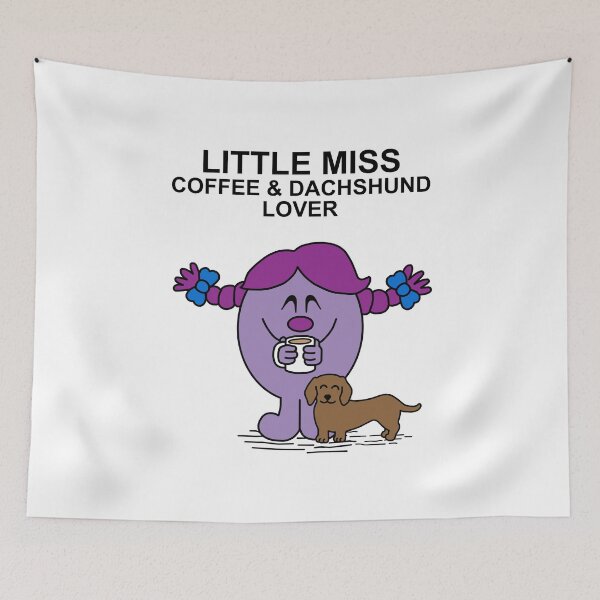 Item preview, Little Miss Coffee and Dachshund Lover designed and sold by Scat the cat.