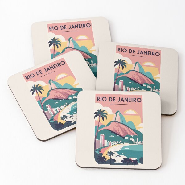 Item preview, A Vintage Travel Poster of Rio de Janeiro - Brazil designed and sold by GoodOldVintage.