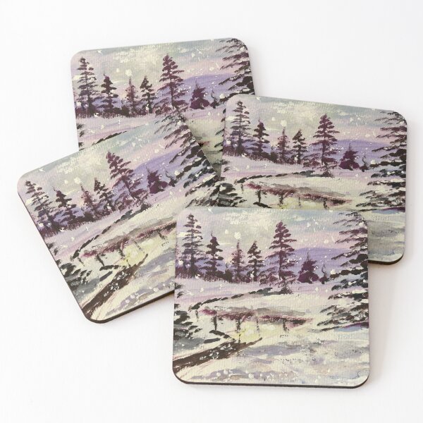 Item preview, Winter Landscape Painting designed and sold by TheArtCave.