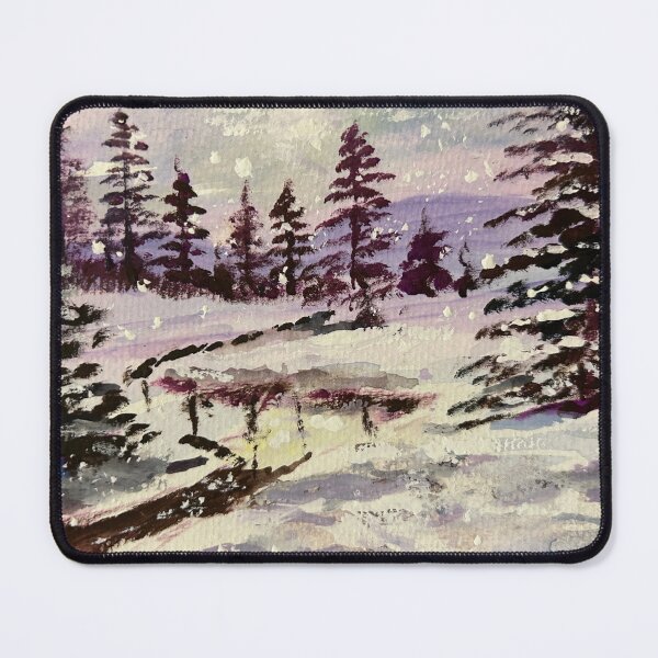 Item preview, Winter Landscape Painting designed and sold by TheArtCave.