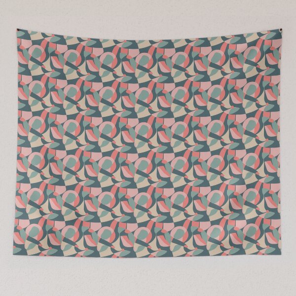 Item preview, Cool Summer / True Summer pattern, skin-tone matching, personal color analysis, PCA, mid century modern, retro, vintage designed and sold by look4seasons.