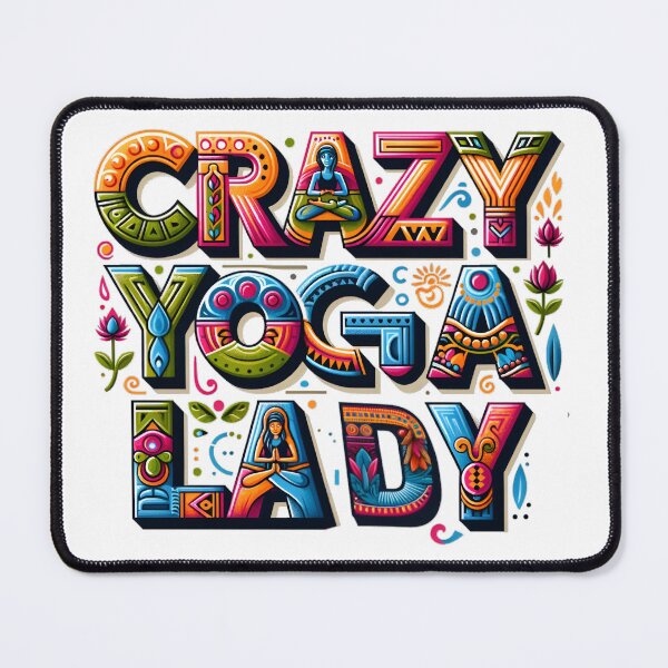 Item preview, Crazy Yoga Lady designed and sold by Jason Haap.
