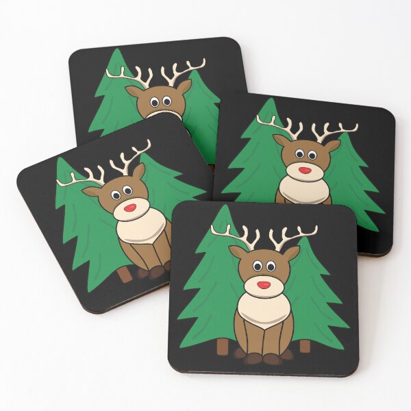 Item preview, Reindeer with red nose with christmas tree designed and sold by CCreationStore.