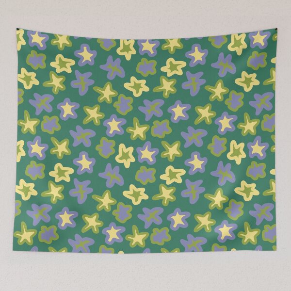Item preview, 90s 2000s y2k aesthetic abstract stars green purple and yellow designed and sold by blomastudios.
