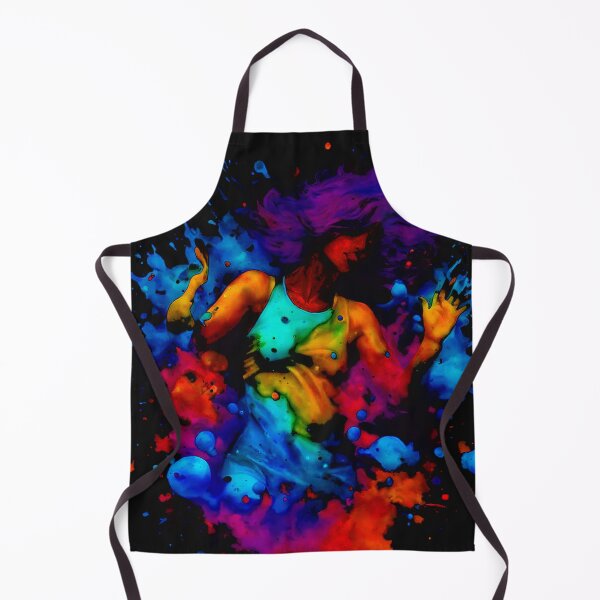 Aperçu de l'œuvre Femme sortant des peintures créée et vendue par Aquillashop.