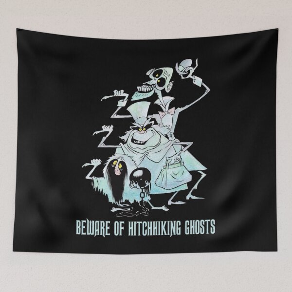 Item preview, Awesome Art Hitchhiking Hosts from the haunted movie mansion designed and sold by dropinskimalan.
