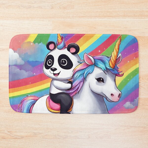 Item preview, Cute Panda riding on a cute Unicorn  designed and sold by Lost Highway Horror..