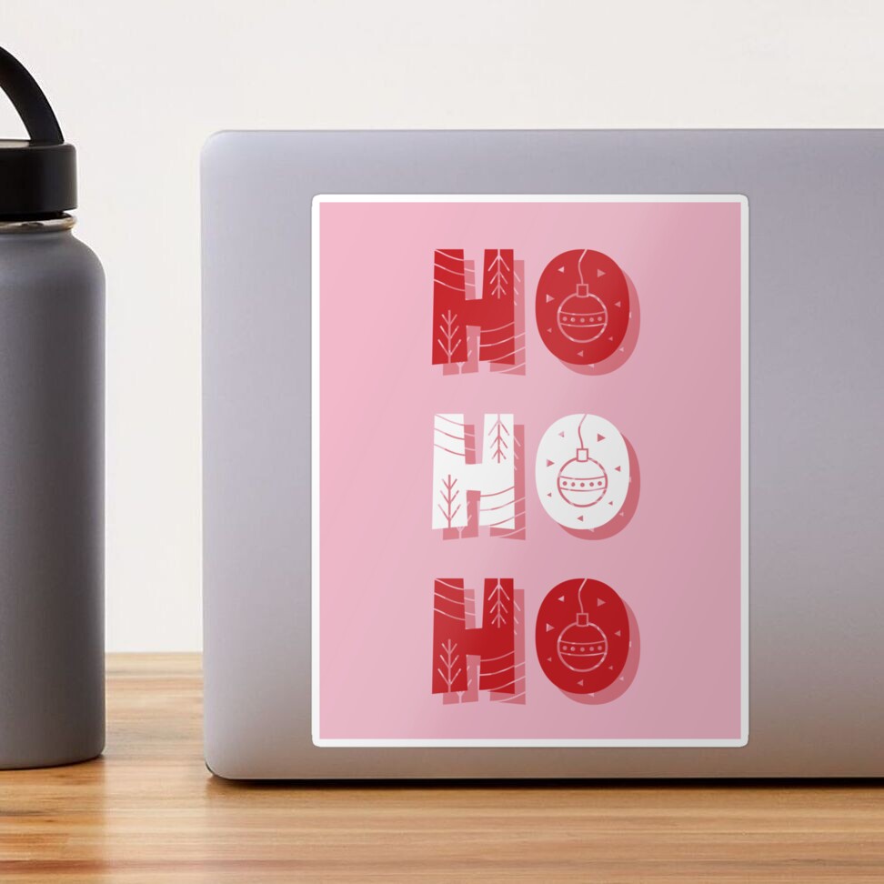 Ho Ho Ho, Merry Christmas, Christmas, Holiday Season, Pink, Preppy