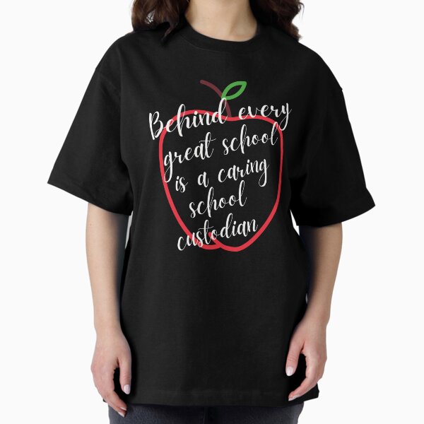 Item preview, Behind Every Great School Is A Caring School Custodian Apple Gift designed and sold by WAB Garb.