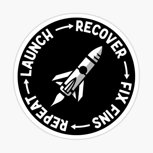 Item preview, Model Rocket Rocketry Funny Launch Day Crash designed and sold by Huhnerdieb Apparel.