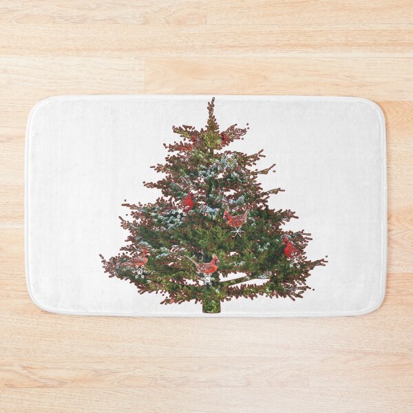Item preview, Christmas Tree with Northern Cardinals designed and sold by Bonnie T.  Barry.