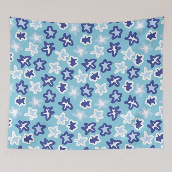 Item preview, 90s 2000s y2k aesthetic abstract stars pastel blue designed and sold by blomastudios.