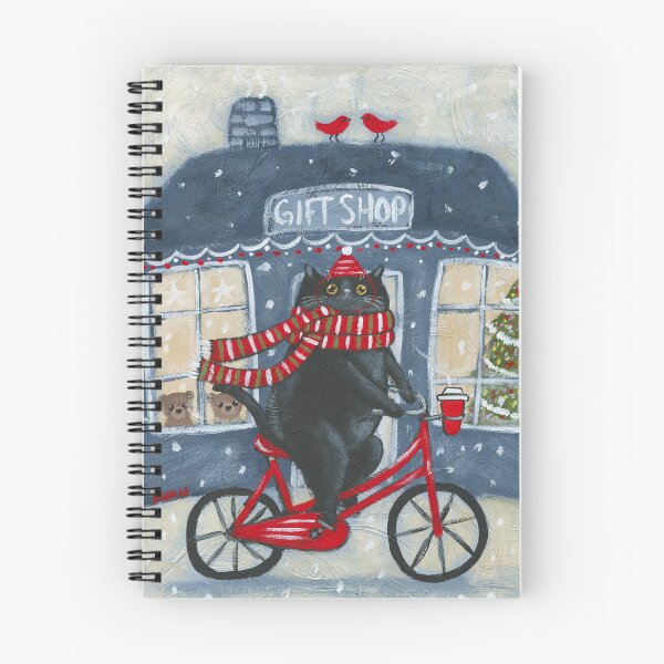 Item preview, Christmas Gift Shop Bicycle Ride designed and sold by KilkennyCat Art.