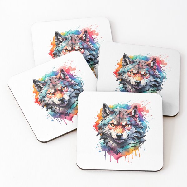 Item preview, High quality wolf painting designed and sold by RAILGUNWII.