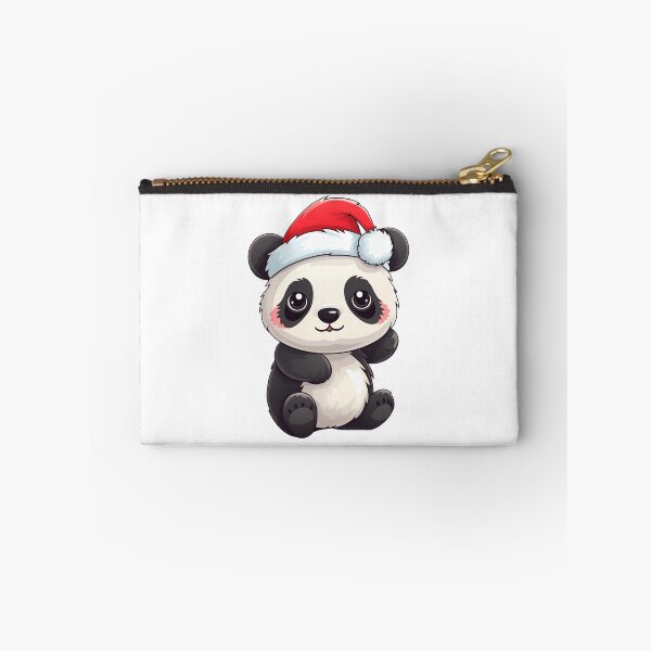 Item preview, PANDA BEAR WITH CHRISTMAS HAT designed and sold by Animal-Zen.