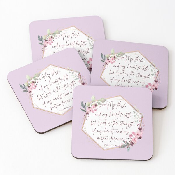Item preview, My Flesh Faileth KJV Bible Verse designed and sold by A-M-Watson.