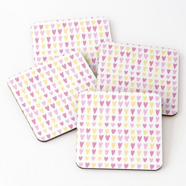 Item preview, 90s 2000s y2k cute heart pattern hot pink yellow pastel designed and sold by blomastudios.