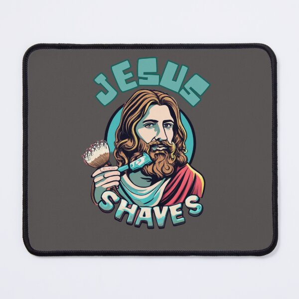 Item preview, Jesus shaves funny church quote designed and sold by Superdealkoeln.