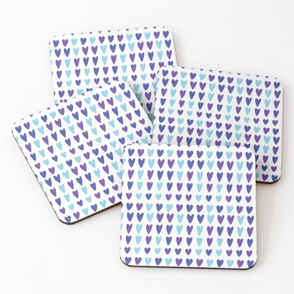Item preview, 90s 2000s y2k cute heart pattern pastel blue purple designed and sold by blomastudios.