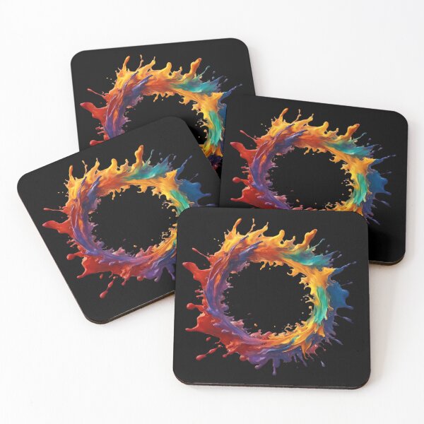 Item preview, Colorful Multicolored Flame in a Circle designed and sold by Aquillashop.
