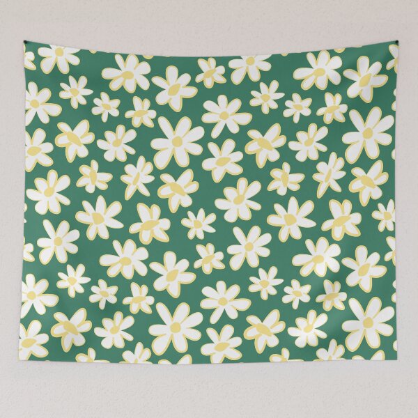 Item preview,  90s 2000s y2k cute flower pattern green and yellow designed and sold by blomastudios.