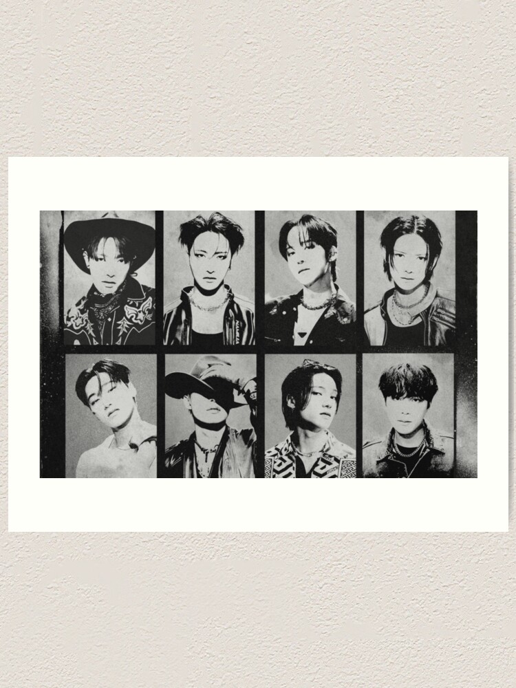 ATEEZ – THE WORLD EP.FIN : WILL kpop boy group members b&w